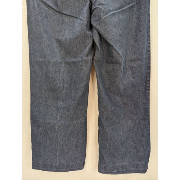 Lee Platinum Label Women Naturally Slimming Straight Wide Leg Blue Jeans Sz 12 M - Picture 7 of 12